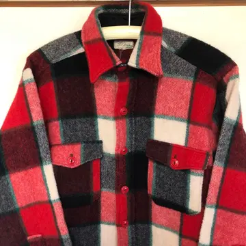 60's 필기체 LL Bean 울 셔츠