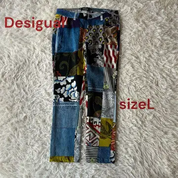 새상품급 데시구알 패치워크 데님 사이즈 40
