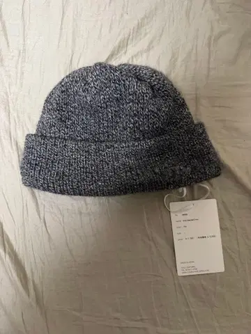COMES AND GOES 믹스 그레이 니트 모자 울 100% 일본제