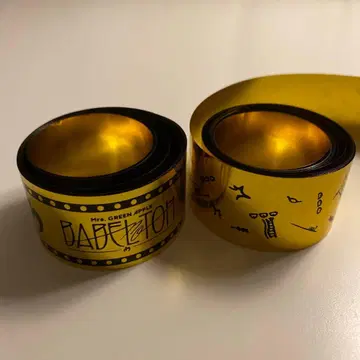 Mrs. GREEN APPLE 바벨탑 은색 테이프 풀 사이즈