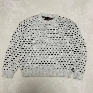 80s Eddie Bauer 버즈아이 코튼 니트 스웨터