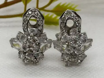 오스트리아제 AUSTRA 각인/빈티지/크리스탈 귀찌