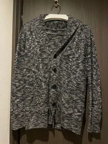 오구리 슌 착용 SOPHNET. 케이블 짜임 숄카라 가디건