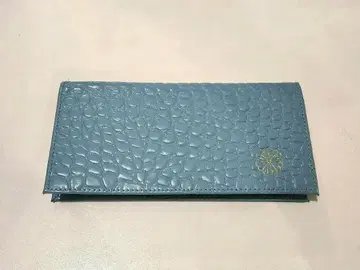 황거 지갑 장지갑 크로커다일 파랑