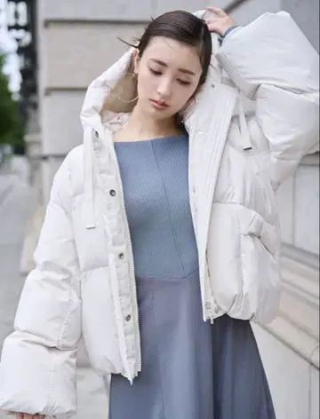 후드 숏 다운 코트 FRAY I.D 사이즈 0