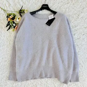 택 포함 anuans 아뉴앙스 라쿤 오프숄더 니트 풀오버