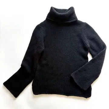 ZANONE 이탈리아제 캐시미어 100% 터틀넥 니트 42 블랙