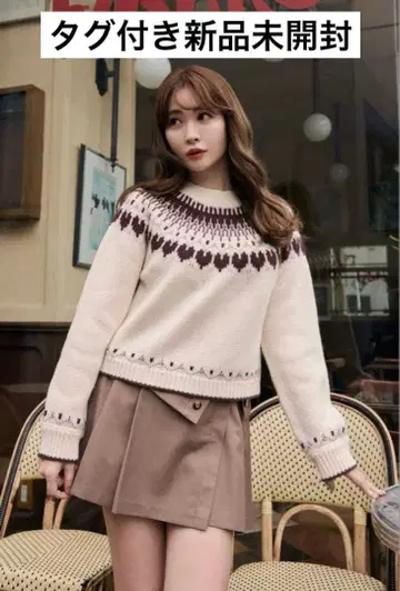 Heart Fair Isle Knit Pullover herlipto