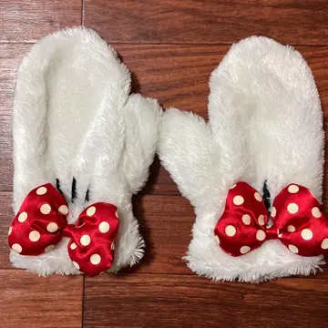 미니 마우스 미튼 장갑 화이트