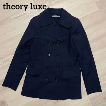 띠어리 럭스 깔끔한 피 코트 트렌치 38 네이비