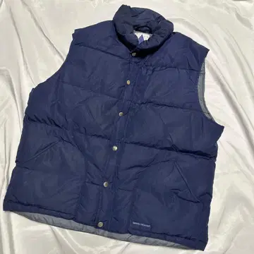 초레어 삼각형 마크 택 셰라 디자인 다운 베스트 L 사이즈 네이비