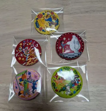 Disney Characters 자수 캔뱃지 비스킷 2 묶음 판매