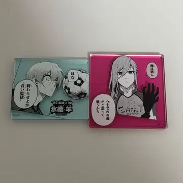 블루 록 전시회 효리 요메 치기리 효마 프레임 플레이트 스탠드