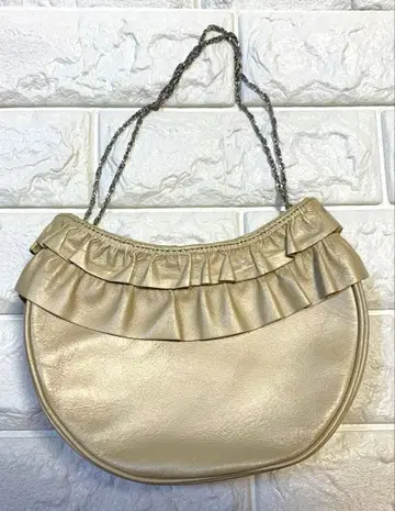 KUMIKYOKU 프릴 숄더백 베이지