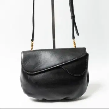 외관 새상품급 하마노 마카롱 미니 3way 숄더백 가죽 블랙