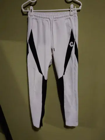 CRONOS 조거 팬츠 화이트 블랙