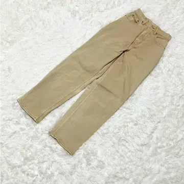 MOUSSY 데님 팬츠 하이웨스트 베이지 내추럴 캐주얼