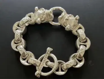 실버 925 불 헤드 팔찌