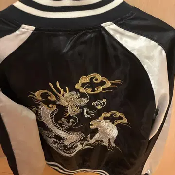 일심여경 호랑이 용 스카잔 L 사이즈 블랙