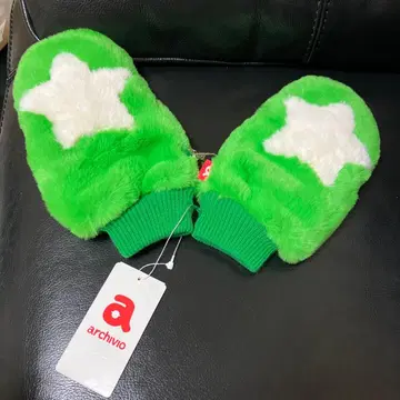 아르키비오 그린 미튼 별 모양 무늬