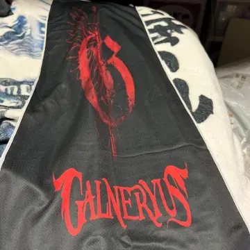 GALNERUS 로고 스포츠 타월 블랙 레드