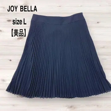 [ 새상품급 ] JOY BELLA 블랙 플리츠 스커트 무릎 기장 포멀 L