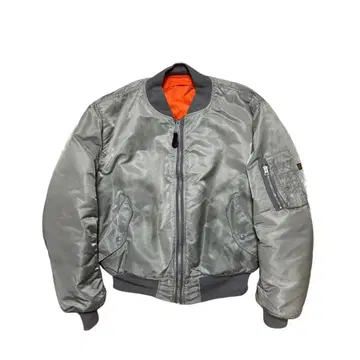 90s Alpha MA-1 실버 레어 색상 AVIREX 구제 빈티지