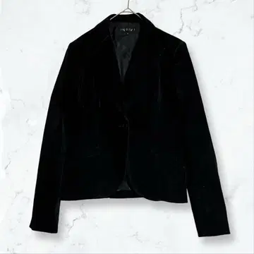 a2967 인디비 벨로아 자켓 블랙 38 테일러드 가을/겨울 무지