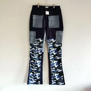 [에피토미] Y2K FTD DAVE EAST 패치워크 플레어 L