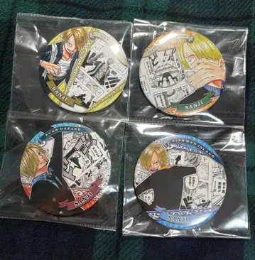 원피스 상디 컬렉션 캔뱃지 HEROES 4종