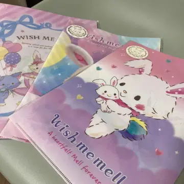 새상품 Wish me mell A4 클리어 파일 4장