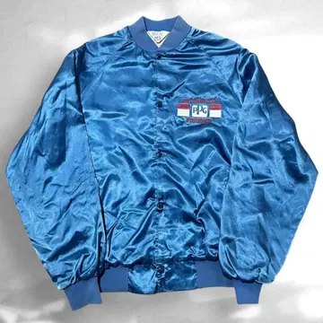 나일론 바시티 자켓 레이싱 USA제 90s west ark 자수