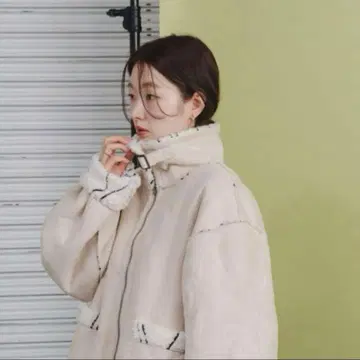 kastane 웨이브 보아 플라이트 자켓