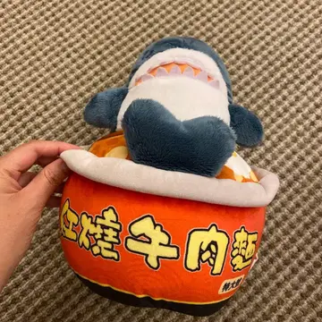 샤크 캐릭터 봉제 인형 라멘 디자인