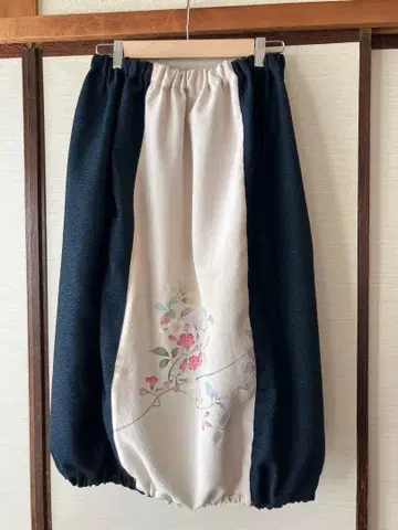 기모노 리메이크 벌룬 스커트