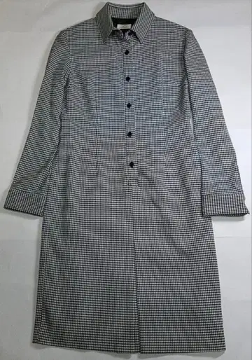 Louise 체크 무늬 셔츠 원피스 긴팔