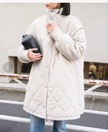 리버서블 퀼팅 코트