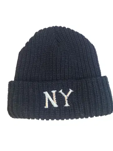 슬로브 이에나 니트 모자 네이비 아크릴