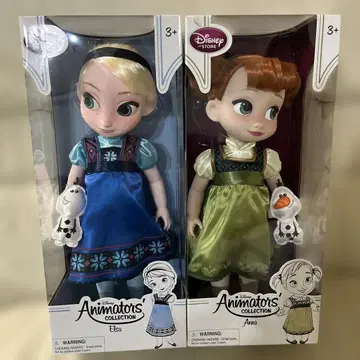 애니메이터 컬렉션 엘사 & 안나 인형 세트