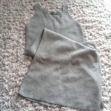 띠어리 럭스 리브 슬리브리스 롱 원피스