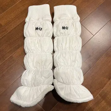 MU 스포츠 레그 워머 화이트