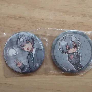 컬러풀 피치 히로 캔뱃지 2종 세트 훼미리마트 콜라보