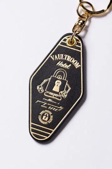 VAULTROOM LEATHER HOTEL KEYCHAIN / BLACK