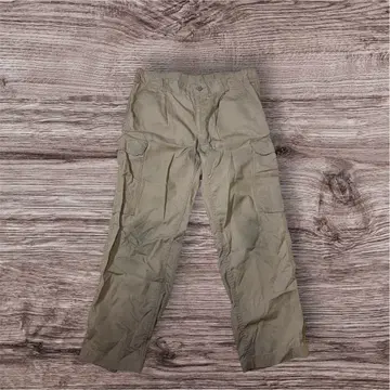 베이지 카고 팬츠 허리밴딩