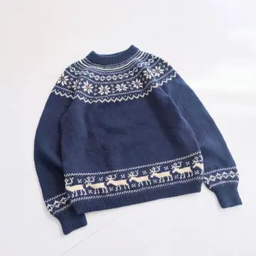 본고장 노르웨이산 HALLERS A.S 노르딕 니트 B24