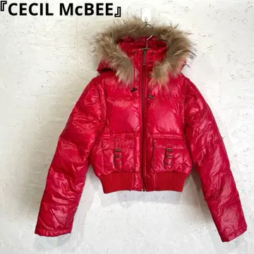 Y2K [ CECIL McBEE ] 후드 부착 다운 자켓 다운 베스트 F