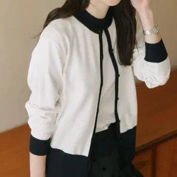 완판템 코우베레타스 반팔 니트탑 x 니트 가디건 앙상블