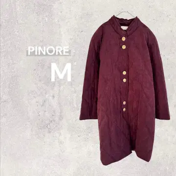 [ 새상품급 ] 피노레 롱 코트 퀼팅 아우터 엑세느 골드 버튼 M