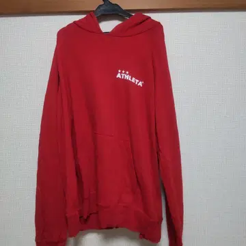 ATHLETA 레드 후드티 XO
