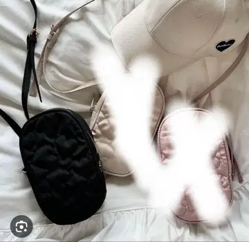 millebonheur 하트 퀼팅 스마트폰 숄더